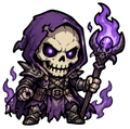 Skellie Black Faction Mascot 3" Sticker